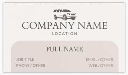 Design Preview for Auto Dealers Glossy Business Cards Templates, Standard (3.5" x 2")