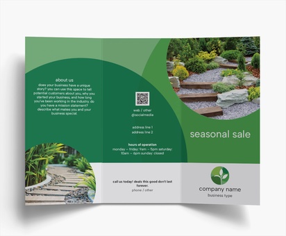 Design Preview for Design Gallery: Florals & Greenery Folded Leaflets, Tri-fold DL (99 x 210 mm)
