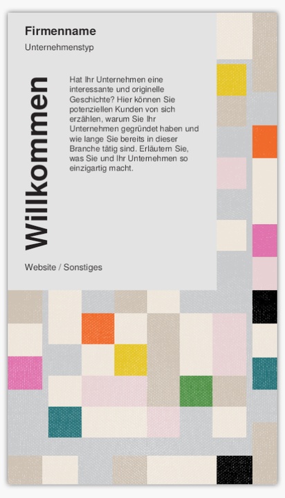 Designvorschau für Designgalerie: Roll-Up-Banner, 118 x 206 cm Economy