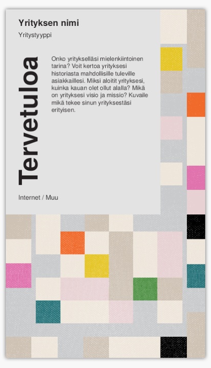 Mallin esikatselu Mallivalikoima: Lihavoitu & värikäs Roll up - banderollit, 118 x 206 cm Economy