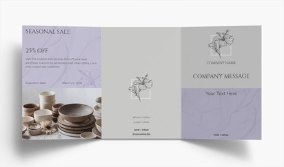 Design Preview for Design Gallery: Florals & Greenery Folded Leaflets, Tri-fold A5 (148 x 210 mm)