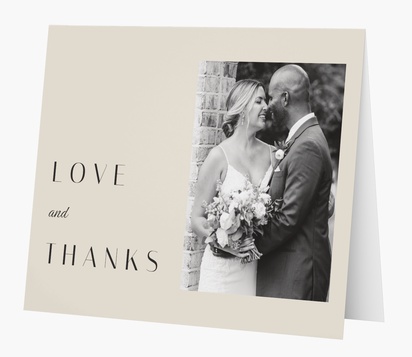 Design Preview for Wedding Thank you Cards  , Folded