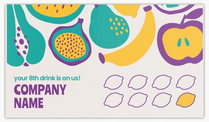 Design Preview for Food & Beverage Premium Plus Business Cards Templates, Standard (3.5" x 2")