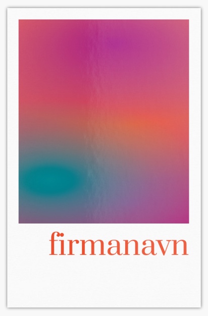 Forhåndsvisning af design for Designgalleri: Fed og farverig Ekstra tykke visitkort, Standard (85 x 55 mm)