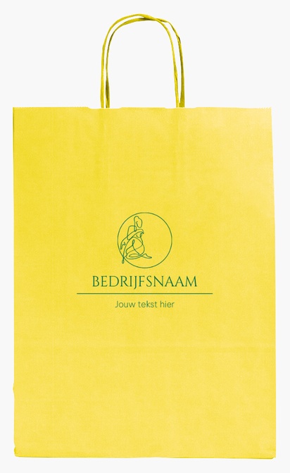 Voorvertoning ontwerp voor Ontwerpgalerij: Elegant Effen kleur papieren tassen, M (26 x 11 x 34.5 cm)
