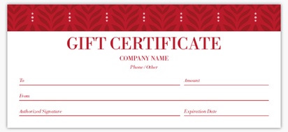 Design Preview for Design Gallery: Retail & Sales Custom Gift Certificates