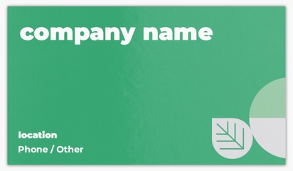 Design Preview for Design Gallery: Energy & Environment Glossy Visiting Cards, Standard (89 x 51 mm)