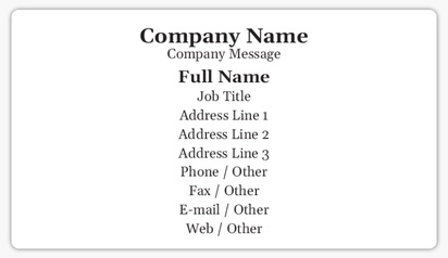 Design Preview for Templates for Business Services Name Card Stickers 
