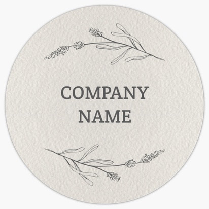 Design Preview for Design Gallery: Clothing Product Labels on Sheets, Circle 3.8 x 3.8 cm