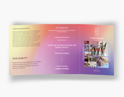 Designvorschau für Designgalerie: Falzflyer Marketing & PR, Wickelfalz A5 (148 x 210 mm)
