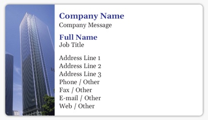 Design Preview for Templates for Estate Agents Name Card Stickers 