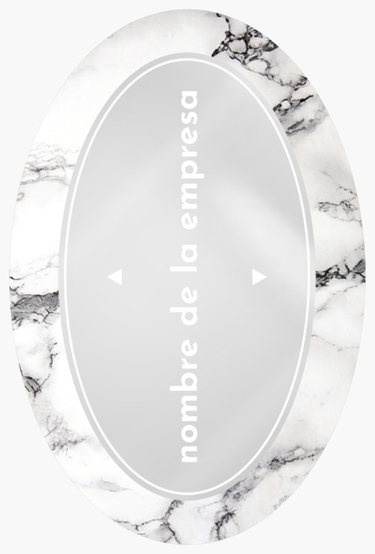 Vista previa del diseño de Galería de diseños de pegatinas en rollo para consultoría financiera, Oval 7,5 x 5 cm Plástico transparente