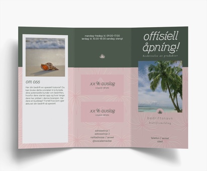 Forhåndsvisning av design for Designgalleri: Reise og overnatting Brosjyrer, 3-fløyet DL (99 x 210 mm)