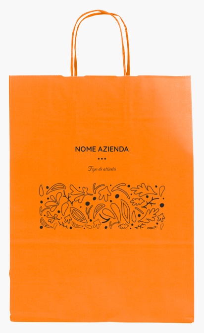 Anteprima design per Galleria di design: sacchetti di carta stampa monocolore per arte e divertimenti, M (26 x 11 x 34.5 cm)