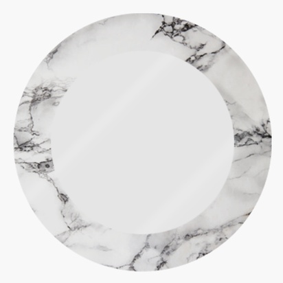 Vista previa del diseño de Galería de diseños de pegatinas en rollo para suelos y paredes, Circle 3 x 3 cm Plástico transparente