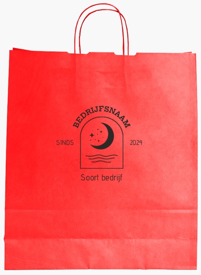 Voorvertoning ontwerp voor Ontwerpgalerij: Kunst en entertainment Effen kleur papieren tassen, L (36 x 12 x 41 cm)