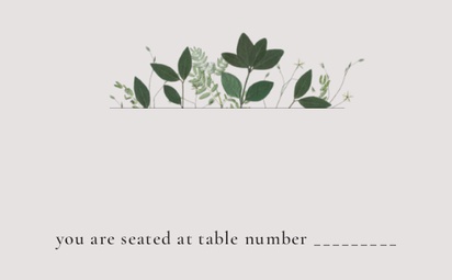 Design Preview for Design Gallery: Greenery Place Cards, Standard (91 x 55 mm)
