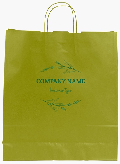 Design Preview for Design Gallery: Finance & Insurance Single-Colour Paper Bags, L (36 x 12 x 41 cm)