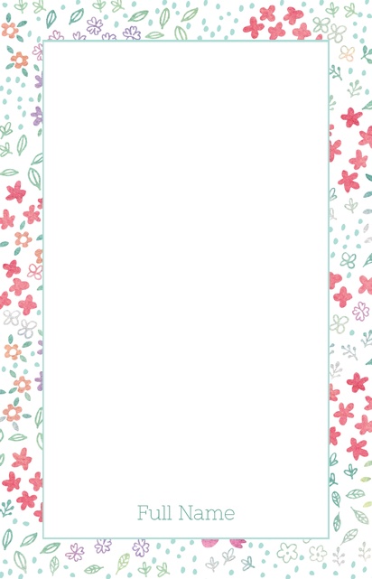 A tiny florals backtoschool white design for Floral