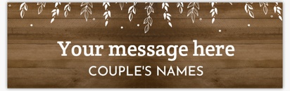Design Preview for Templates for Wedding Vinyl Banners , 760 x 2440 mm Horizontal None Indoor Vinyl No