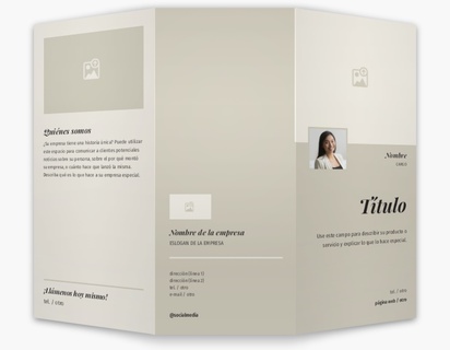 Un servicios simple diseño crema blanco para Moderno y sencillo con 3 imágenes