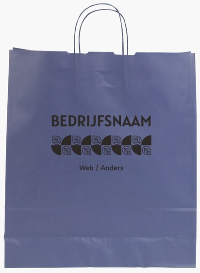 Voorvertoning ontwerp voor Ontwerpgalerij: Marketing en communicatie Effen kleur papieren tassen, L (36 x 12 x 41 cm)