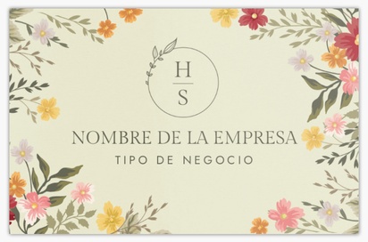 Vista previa del diseño de Galería de diseños de tarjetas de visita extragruesas para floristerías, Standard (85 x 55 mm)