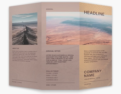 Design Preview for Design Gallery: Movies & Film Custom Brochures, 8.5" x 11" Tri-fold