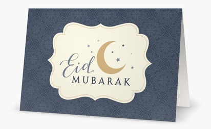 Vista previa del diseño de Galería de diseños de tarjetas de navidad para eid, 18,2 x 11,7 cm  Plegada