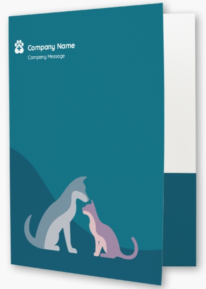 A vet cat blue design for Animals & Pet Care