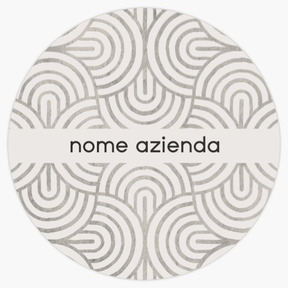 Anteprima design per Galleria di design: etichette in bobina, Circle 7,5 x 7,5 cm Carta bianca