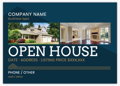 Design Preview for Open House Postcards Templates, 5" x 7"