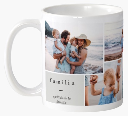 Un familia foto de familia diseño blanco para Tema con 7 imágenes