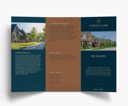 Design Preview for Design Gallery: Estate Development Folded Leaflets, Tri-fold DL (99 x 210 mm)