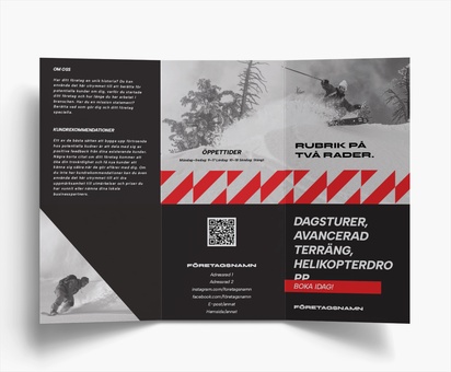 Förhandsgranskning av design för Designgalleri: Idrott & hälsa Flyers och broschyrer, C-falsning DL (99 x 210 mm)