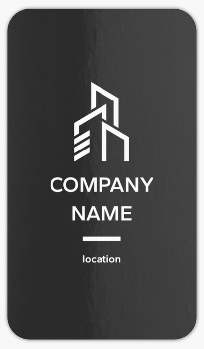 Design Preview for Urban Planning Rounded Corner Business Cards Templates, Standard (3.5" x 2")