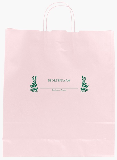 Voorvertoning ontwerp voor Ontwerpgalerij: Beauty en spa Effen kleur papieren tassen, L (36 x 12 x 41 cm)