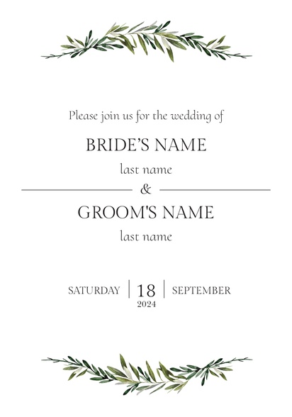 Design Preview for Design Gallery: Wedding Events Posters, B1 (707 x 1000 mm) 