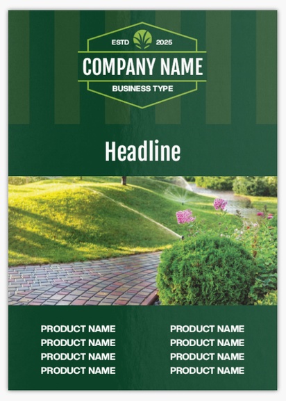 Design Preview for Design Gallery: Landscaping & Gardening Flyers & Leaflets,  No Fold/Flyer A6 (105 x 148 mm)