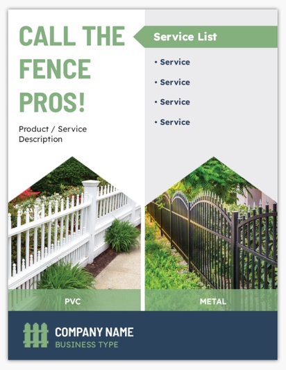 Design Preview for Fencing & Decks Postcards Templates, 4.2" x 5.5"