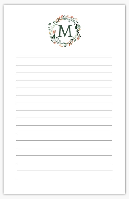 Design Preview for Design Gallery: Notepads, 5.5" x 8.5"