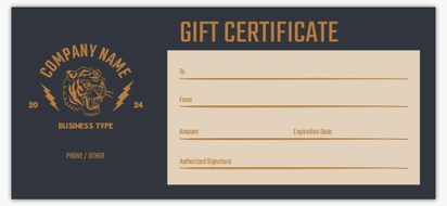 Design Preview for Design Gallery: Art & Entertainment Custom Gift Certificates