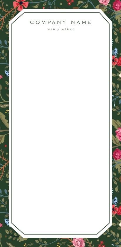 Design Preview for Design Gallery: Florals & Greenery Notepads, 3.8" x 7.8"