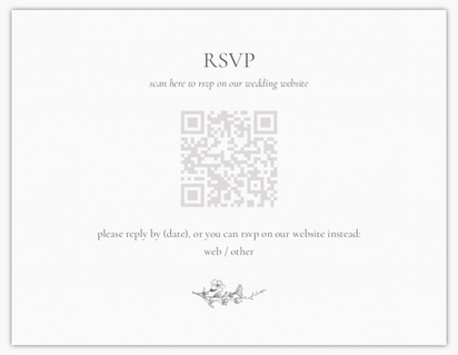 Design Preview for Templates for Minimal RSVP Cards , Flat 10.7 x 13.9 cm