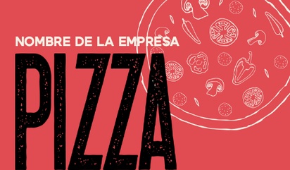 Un restaurante comida italiana diseño rosa negro