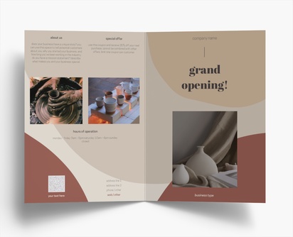 Design Preview for Design Gallery: Art galleries Folded Leaflets, Bi-fold A4 (210 x 297 mm)