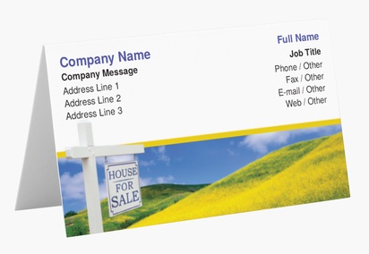 Design Preview for Design Gallery: Property & Estate Agents Folded Business Cards
