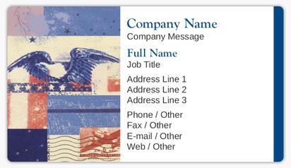 Design Preview for Design Gallery: Military Business Card Stickers