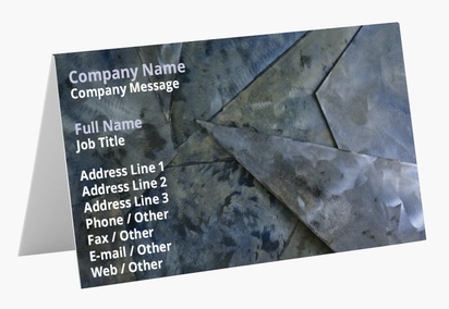 Design Preview for Design Gallery: Construction, Repair & Improvement Folded Business Cards