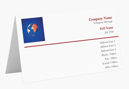 Design Preview for Design Gallery: Financial Consulting Folded Business Cards